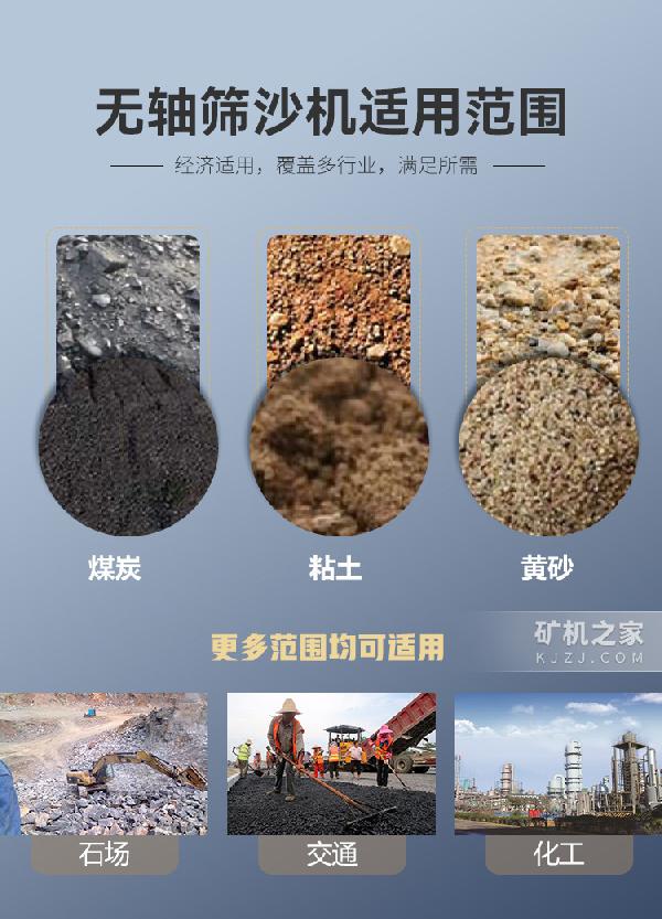 无轴筛沙机适用范围