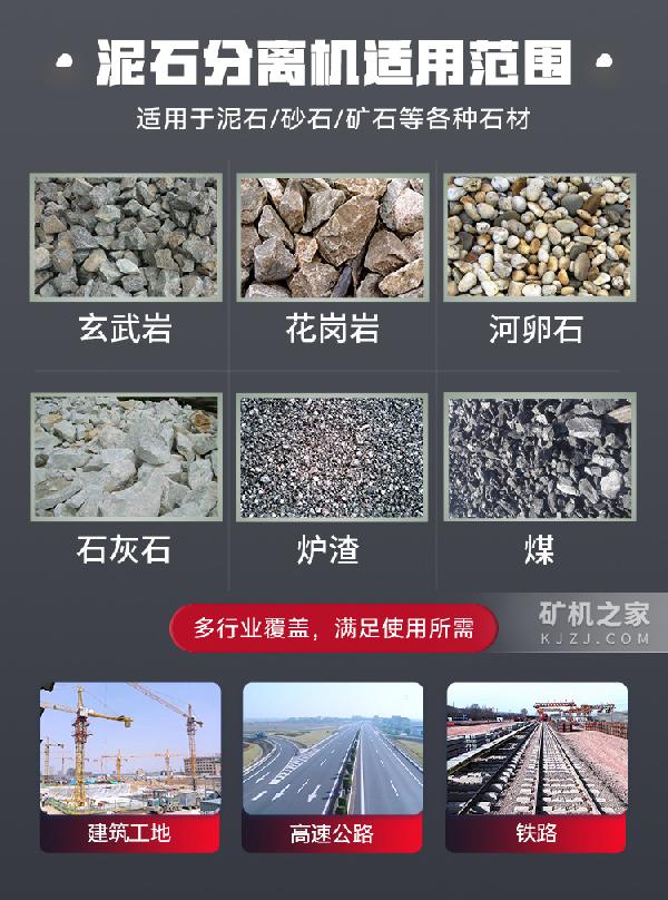 泥石分离机适用范围