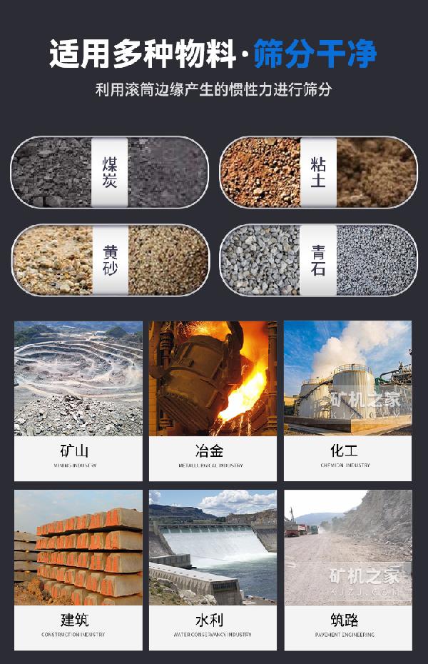 30型滚筒筛适用范围