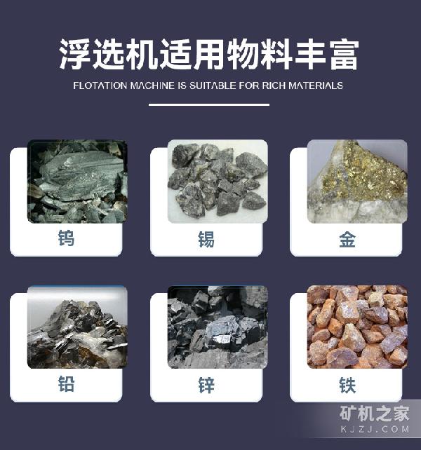 浮选机适用物料