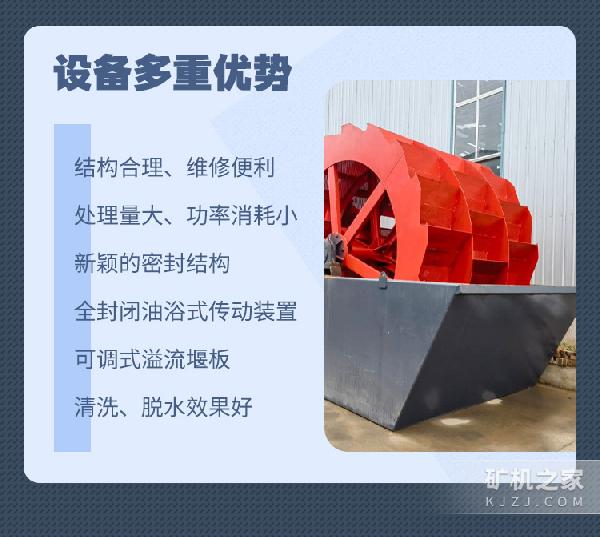 XS系列轮式洗砂机优势