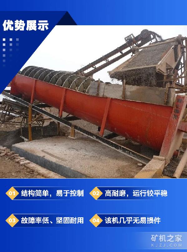 螺旋洗砂机优势展示