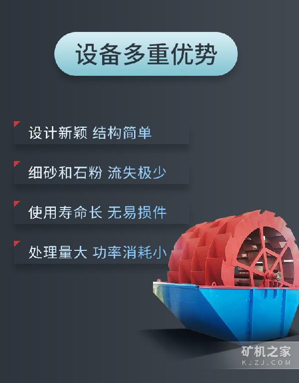 轮斗洗砂机优势