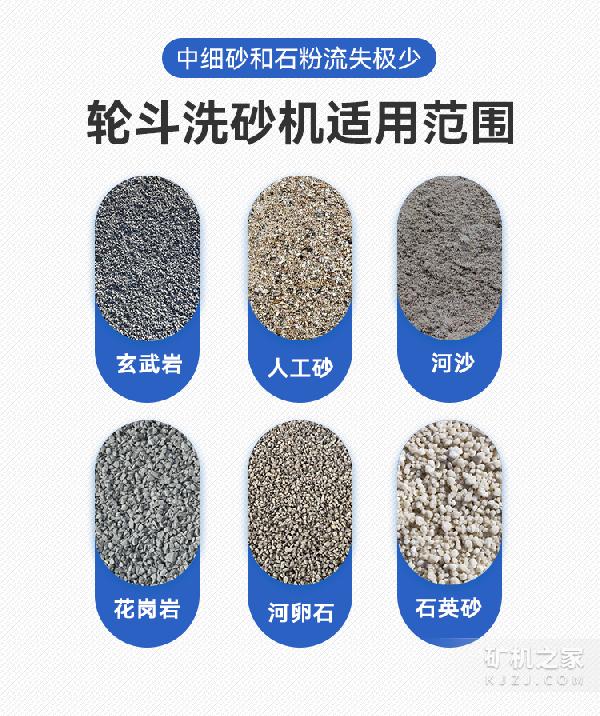 轮斗洗砂机适用范围