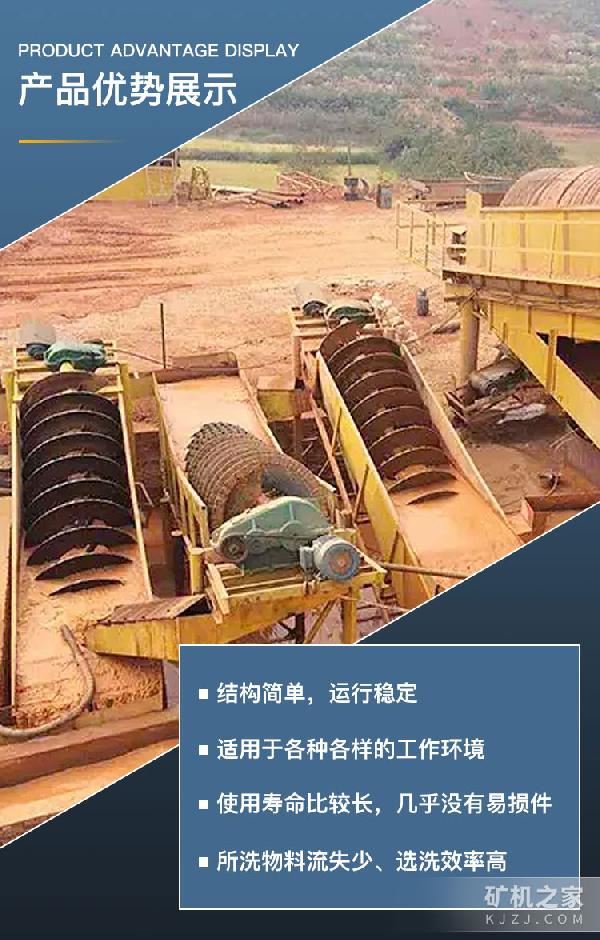 螺旋洗砂机优势展示