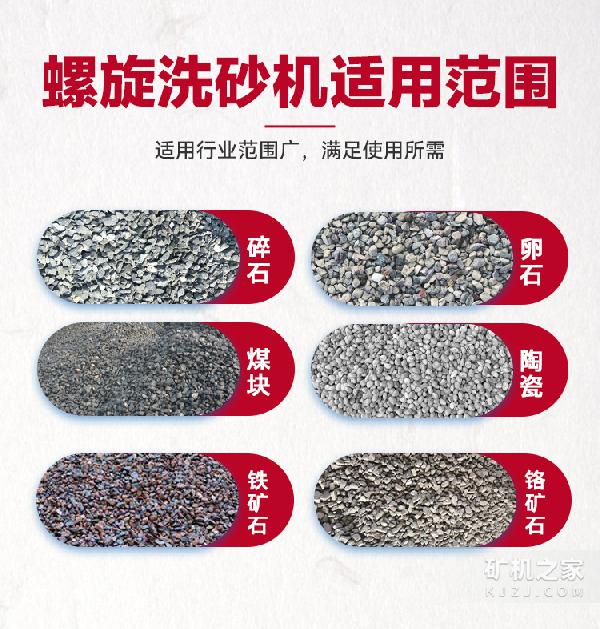 螺旋洗砂机适用范围