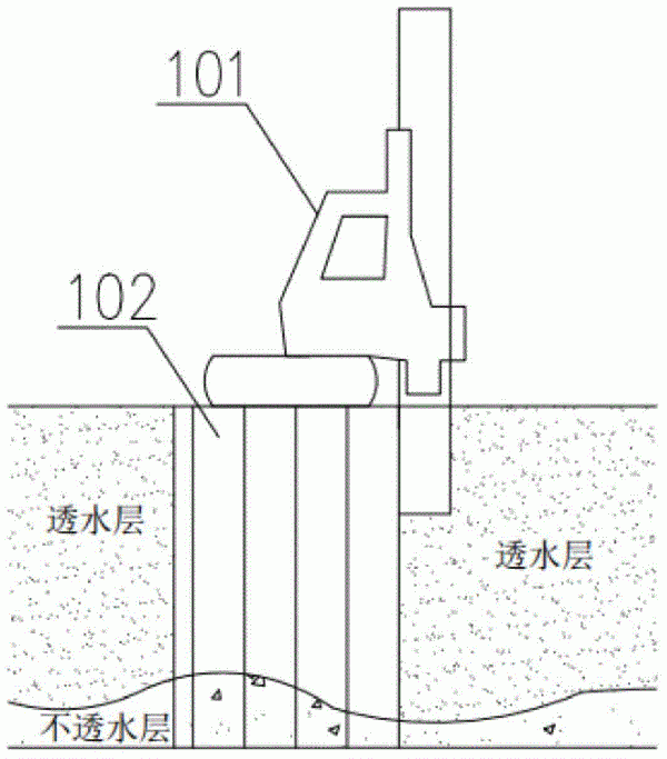 地下水重金属修复反应介质材料及渗透墙体施工方法与流程