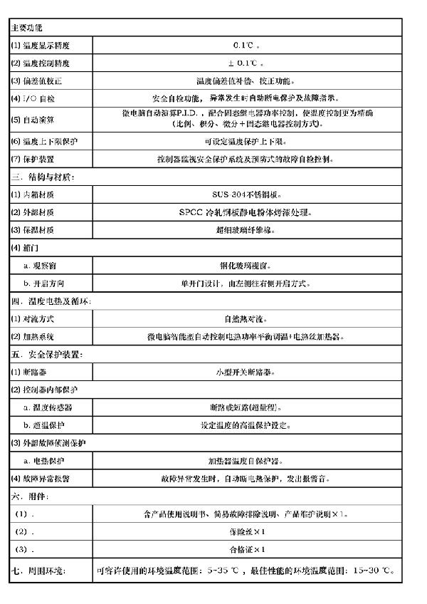 技术参数2 技术参数2