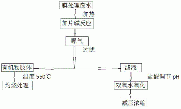 含次氯酸钠、PVP的高COD膜生产废水的处理方法与流程