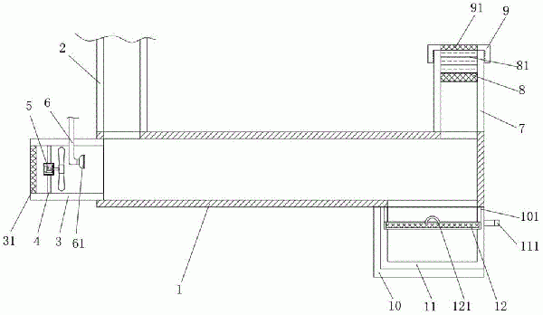 VOC废气治理用排气管道的制作方法