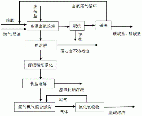 工业废杂盐资源化的方法与流程