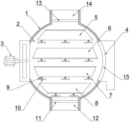 分子筛的进料除尘装置的制作方法