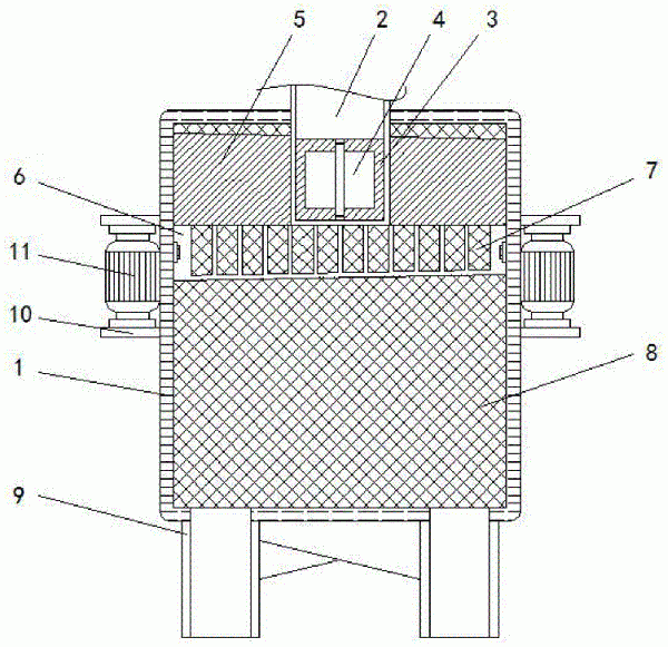 耐火材料用振动筛分料装置的制作方法