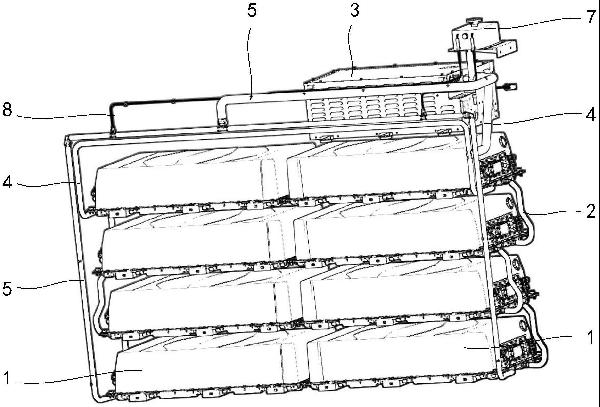 换电重卡的电池冷却系统的制作方法