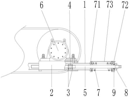 新型带式输送机尾部螺旋拉紧装置的制作方法