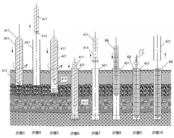 入岩灌注桩的施工方法与流程