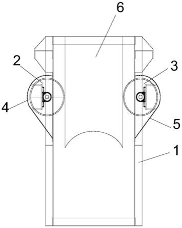 钢丝绳胶带斗提机防跑偏装置的制作方法