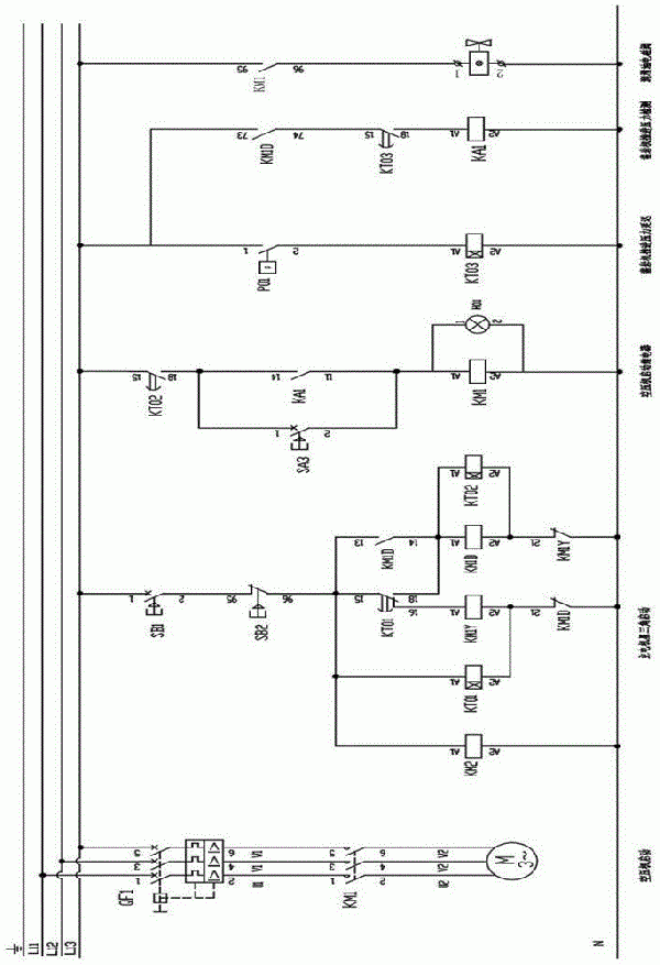 凿岩台车空压机启停保护控制电路的制作方法