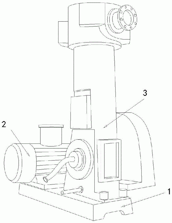 无油立式真空泵的制作方法