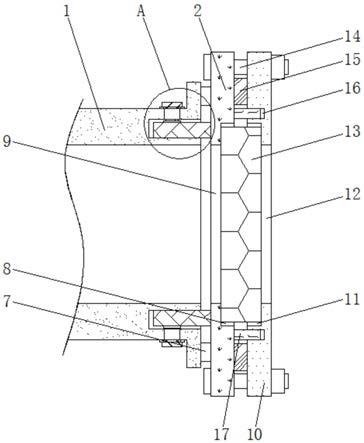 立式多级离心泵管口法兰的安装结构的制作方法