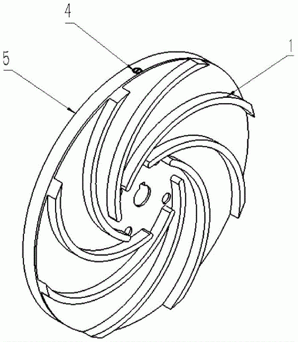 平衡孔状态可调的离心泵叶轮