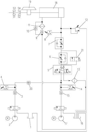 回转窑挡轮液压系统的制作方法