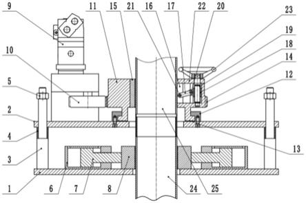 潜孔钻机套管卸扣装置的制作方法