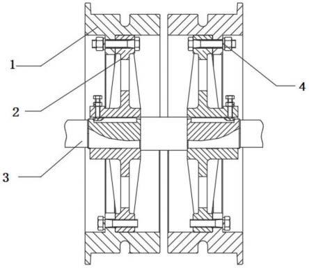 环链斗式提升机下部超宽轮缘链轮组的制作方法