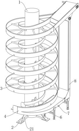 螺旋式托盘机架的制作方法