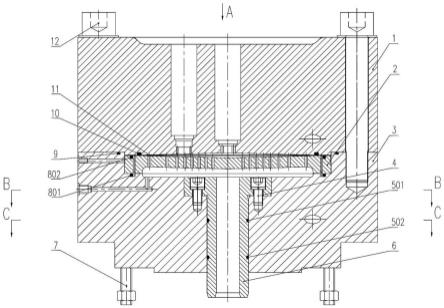 氢气隔膜压缩机气缸结构的制作方法