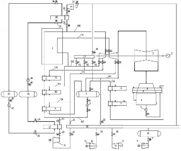 利用退役煤电机组双压余热回收利用压缩空气储电系统的制作方法