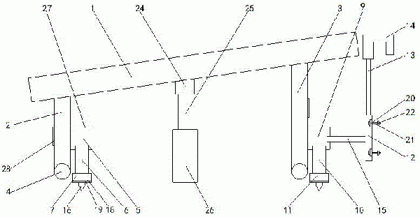 皮带输送机便捷固定装置