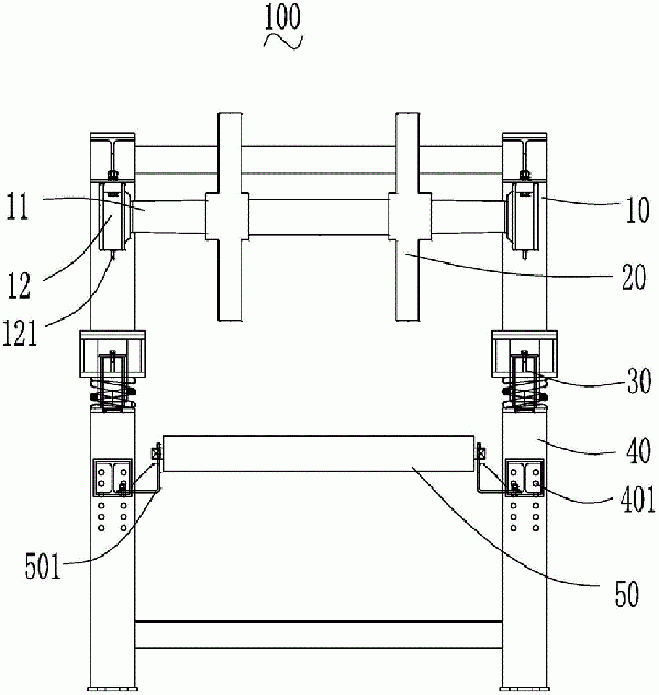 带式输送机用浮动式压带装置及带式输送机