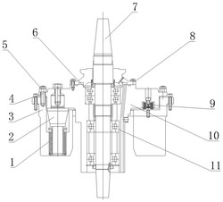 碟式分离机的立轴弹性支承结构