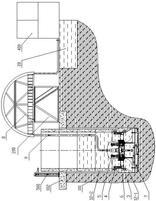 沉井法竖井掘进机及其施工方法