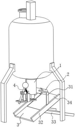 反应釜加工用颗粒物排料设备