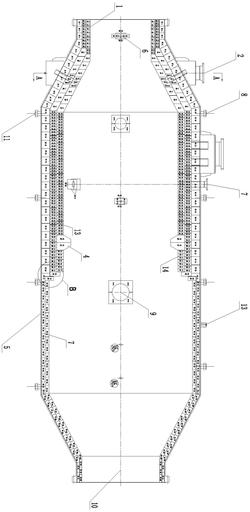 用于天然气行业的硫磺回收尾气焚烧炉耐火衬里结构