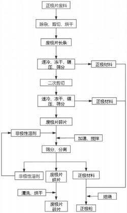 去酸洗的电池极片的回收工艺
