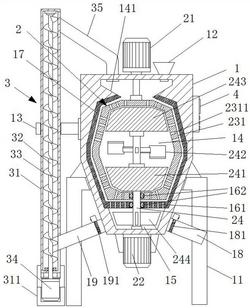 碳纳米管浆料生产用高效磨盘式分散结构及分散方法