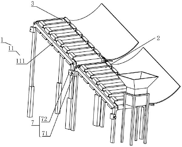 建筑施工用抬升式输送带