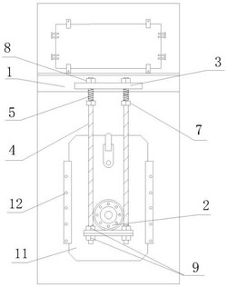 输渣系统板链斗式提升机新型从动轮张紧机构