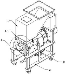 粉碎机的翻转结构