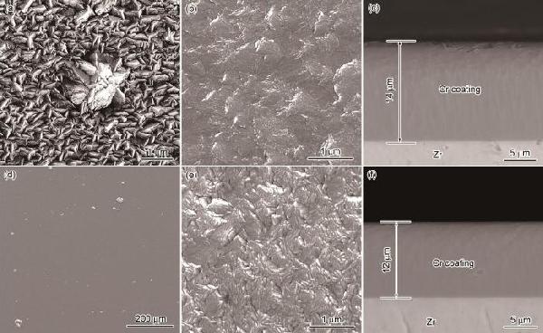 锆合金表面Cr基涂层的耐高温氧化性能