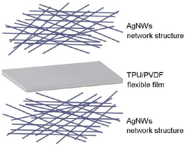 AgNWs-TPU/PVDF柔性薄膜电容传感器的制备和性能