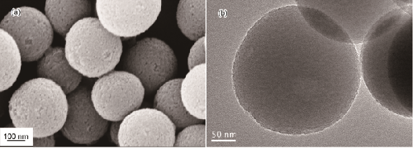 介孔氧化硅/氧化铈核壳双相复合颗粒的制备及其光催化降解活性