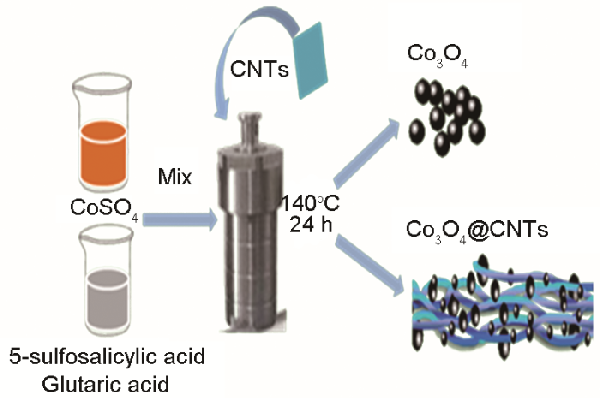 四氧化三钴/碳纳米管薄膜的水热合成及其储锂性能
