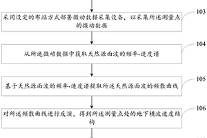 砂岩铀矿天窗构造的微动探测方法及系统