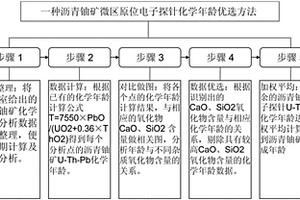 沥青铀矿微区原位电子探针化学年龄优选方法