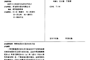 堵塞地质岩石层出水的方法