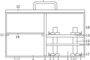 带有防护结构的水文地质取样用存放装置